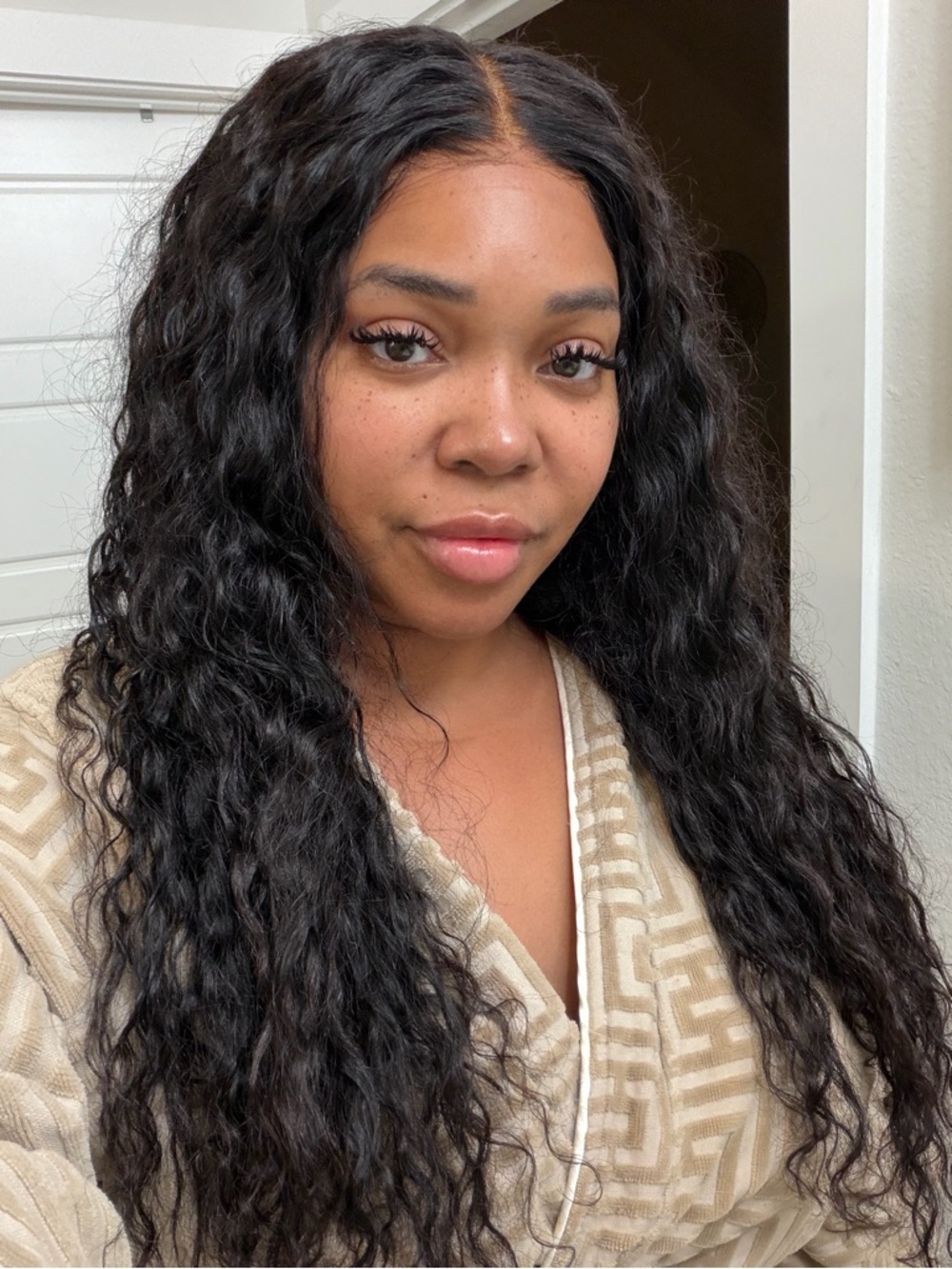 24 inch water wave wig